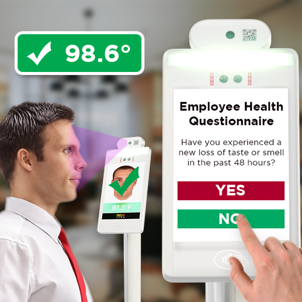 Automated Temperature Screening AI Kiosk Generation Two (V4) Wi-Fi, QRiD and OSQ